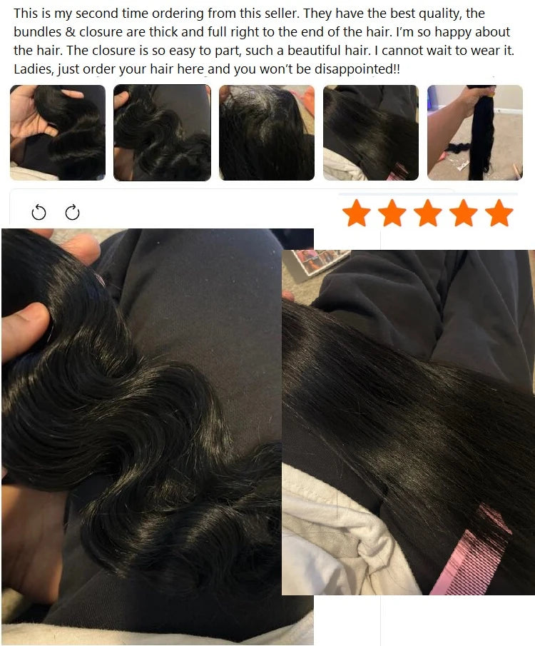 Premium 12A Indian Body Wave Hair Collection - Raw Virgin Bundles & Closures.