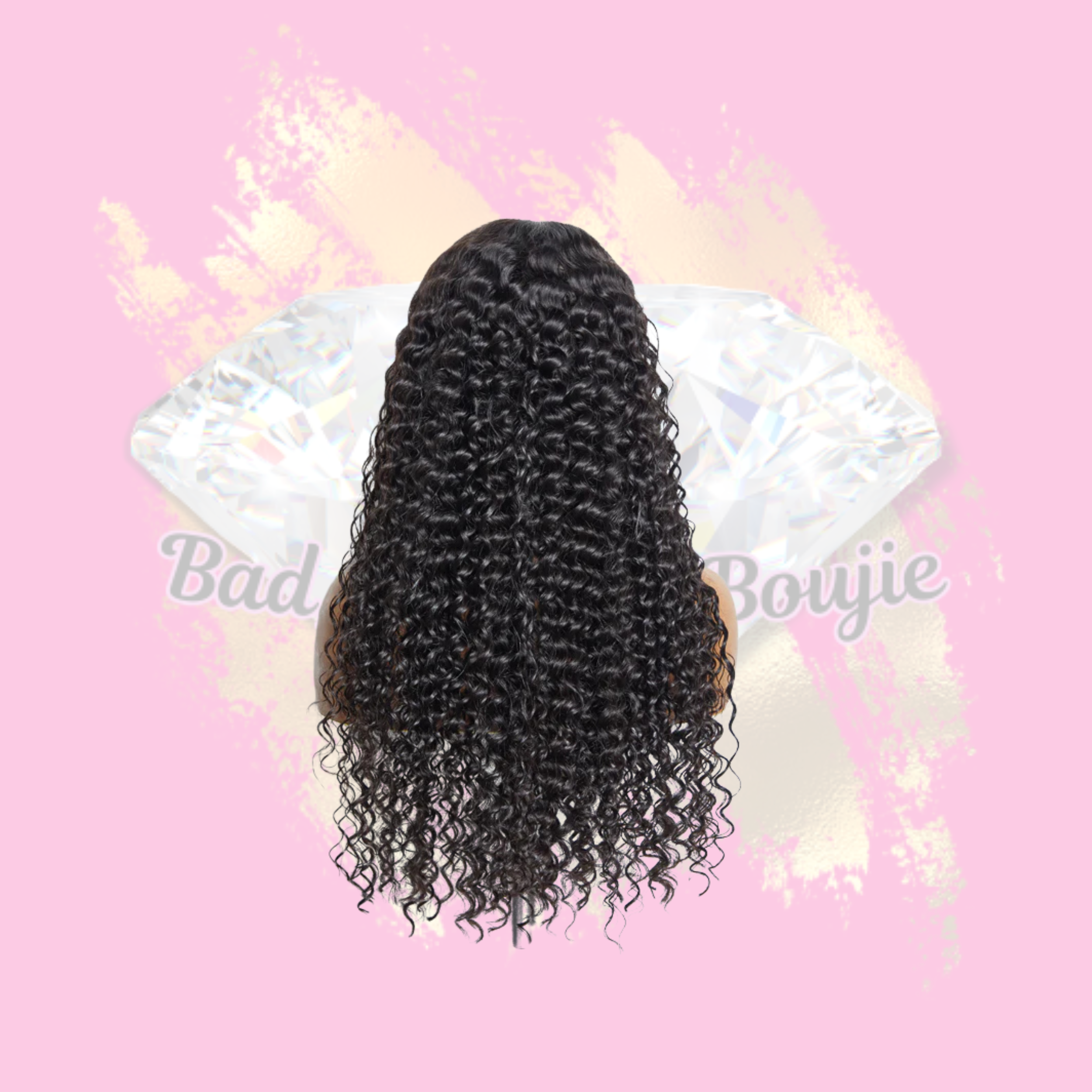 5x5 Glueless Lace Deep Wave Wig.