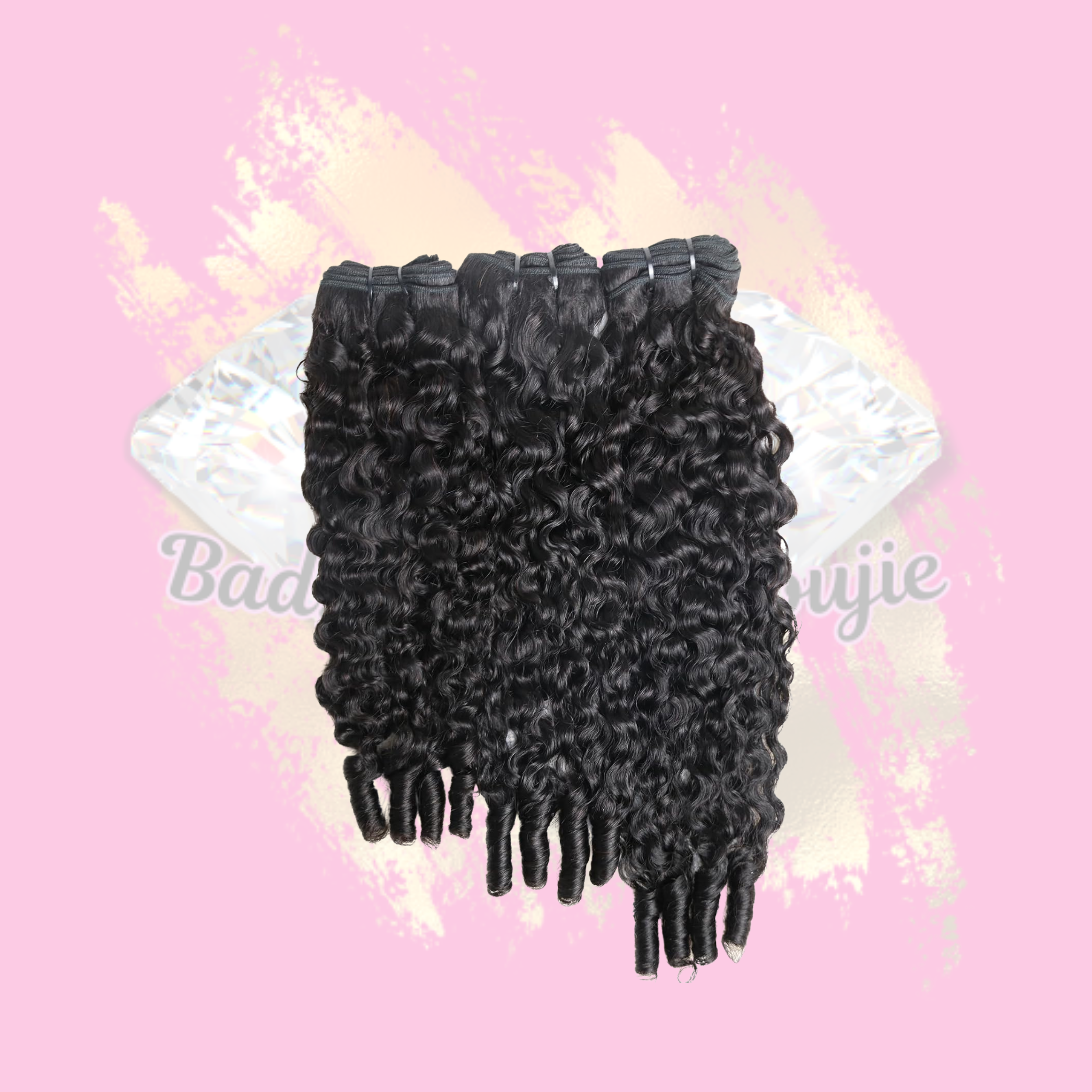 Burmese Curly Bundles Virgin Hair.