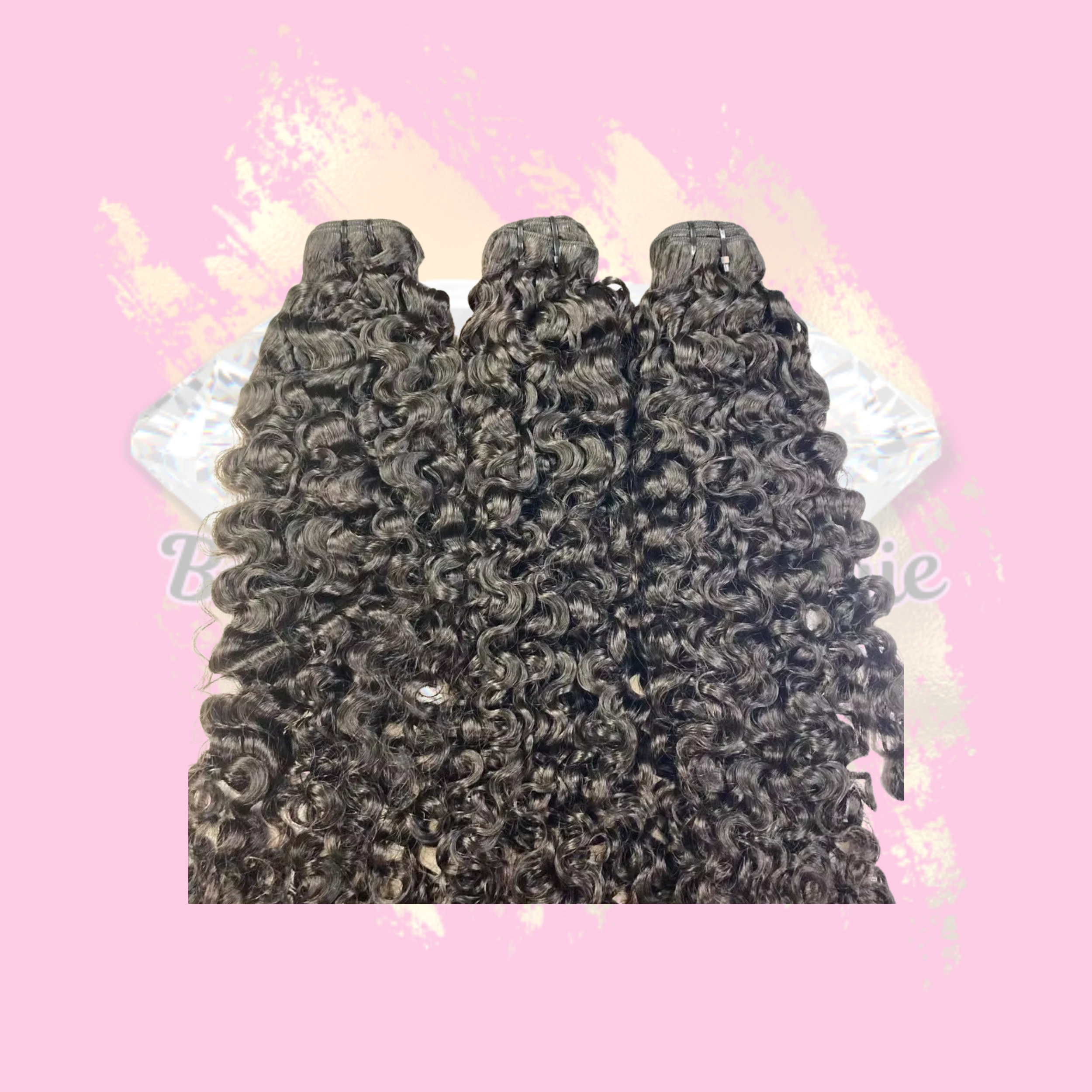Unprocessed Raw Burmese Curly Bundles.