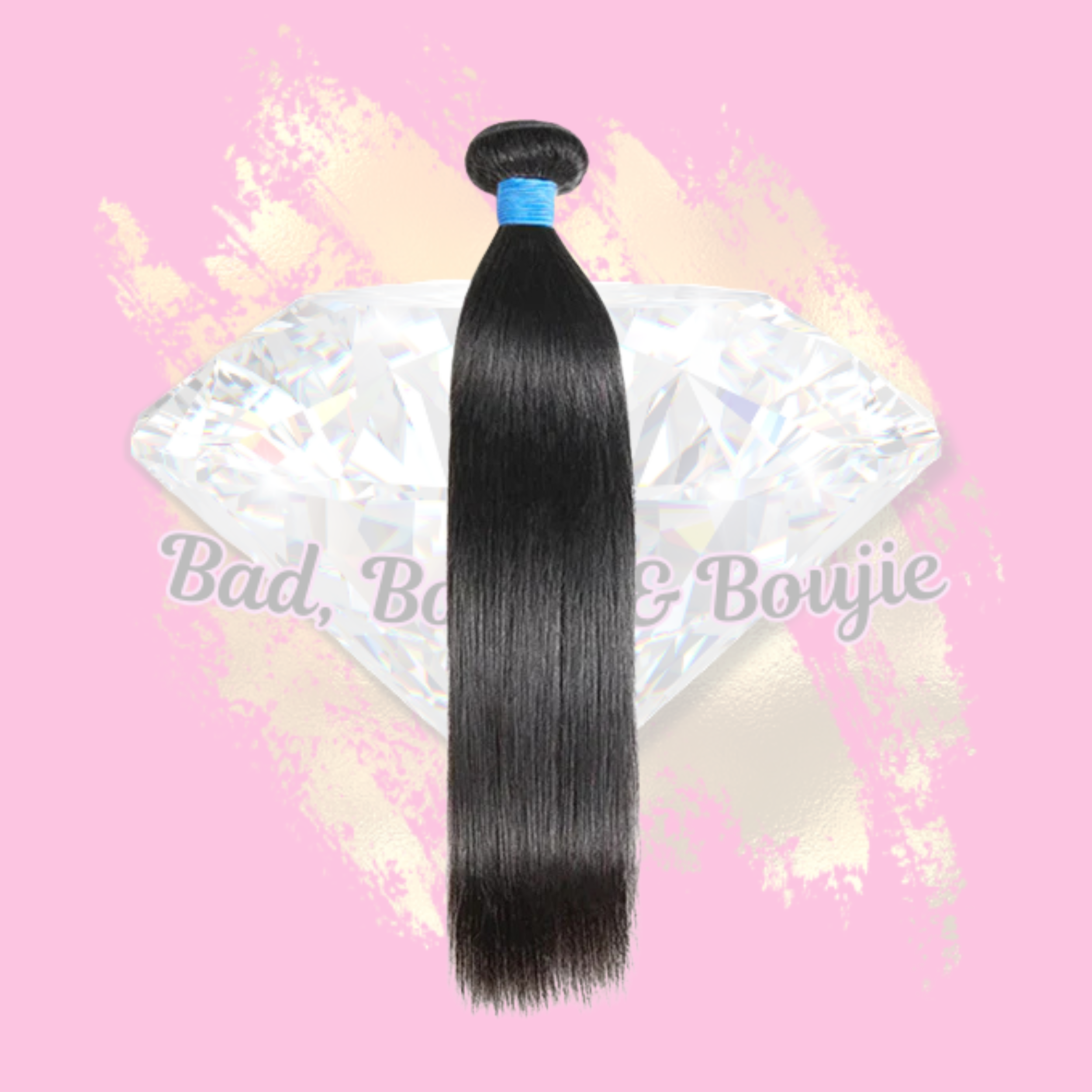 Straight Virgin Hair Natural Black.